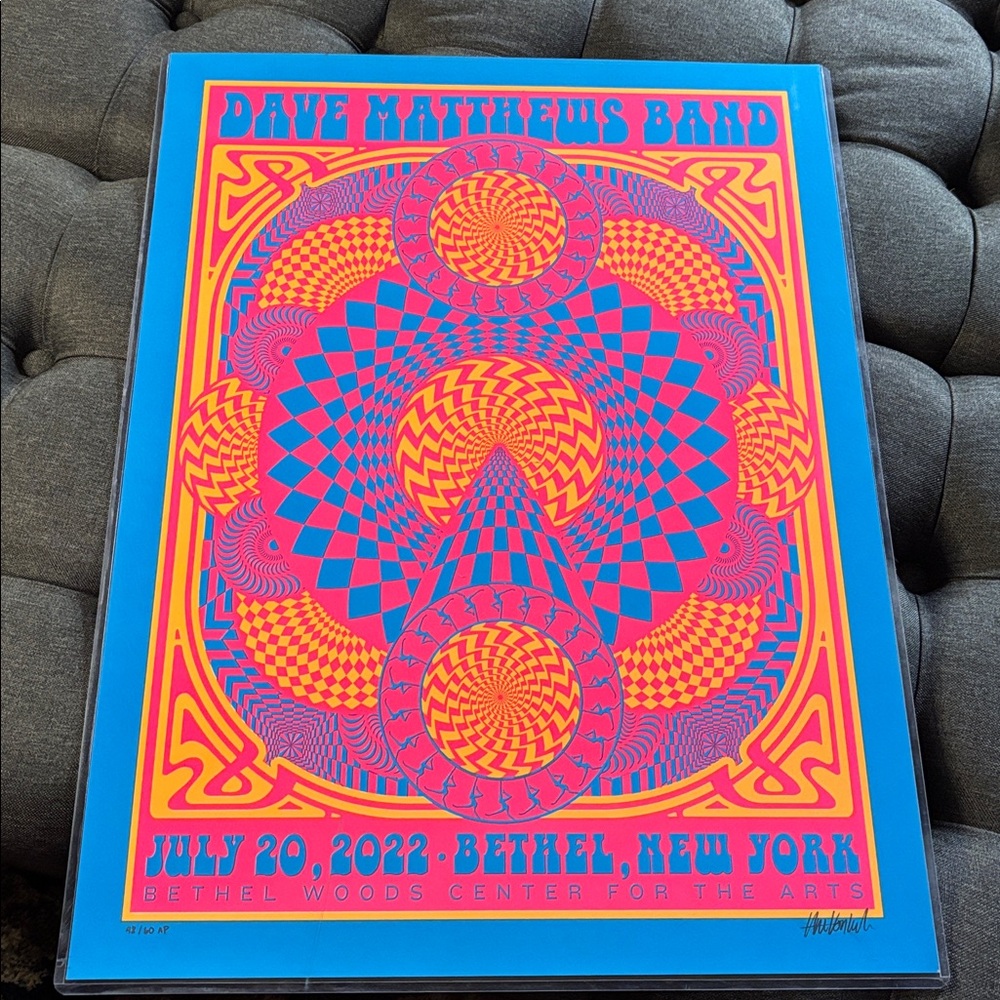 Dave Matthews Band Concert Poster